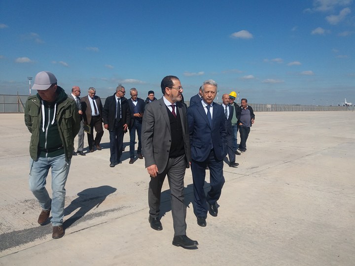 السيد ساجد يقوم بزيارة تفقدية لتتبع أشغال توسيع المحطة الجوية 1 بمطار محمد الخامس الدار البيضاء.